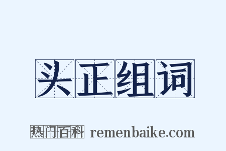 头正组词是什么意思的图片